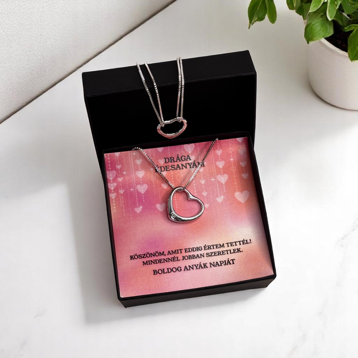 Drága Édesanyám - Köszönöm amit eddig értem tettél - A17-Z11 - karkötő és nyaklánc egyben 😍