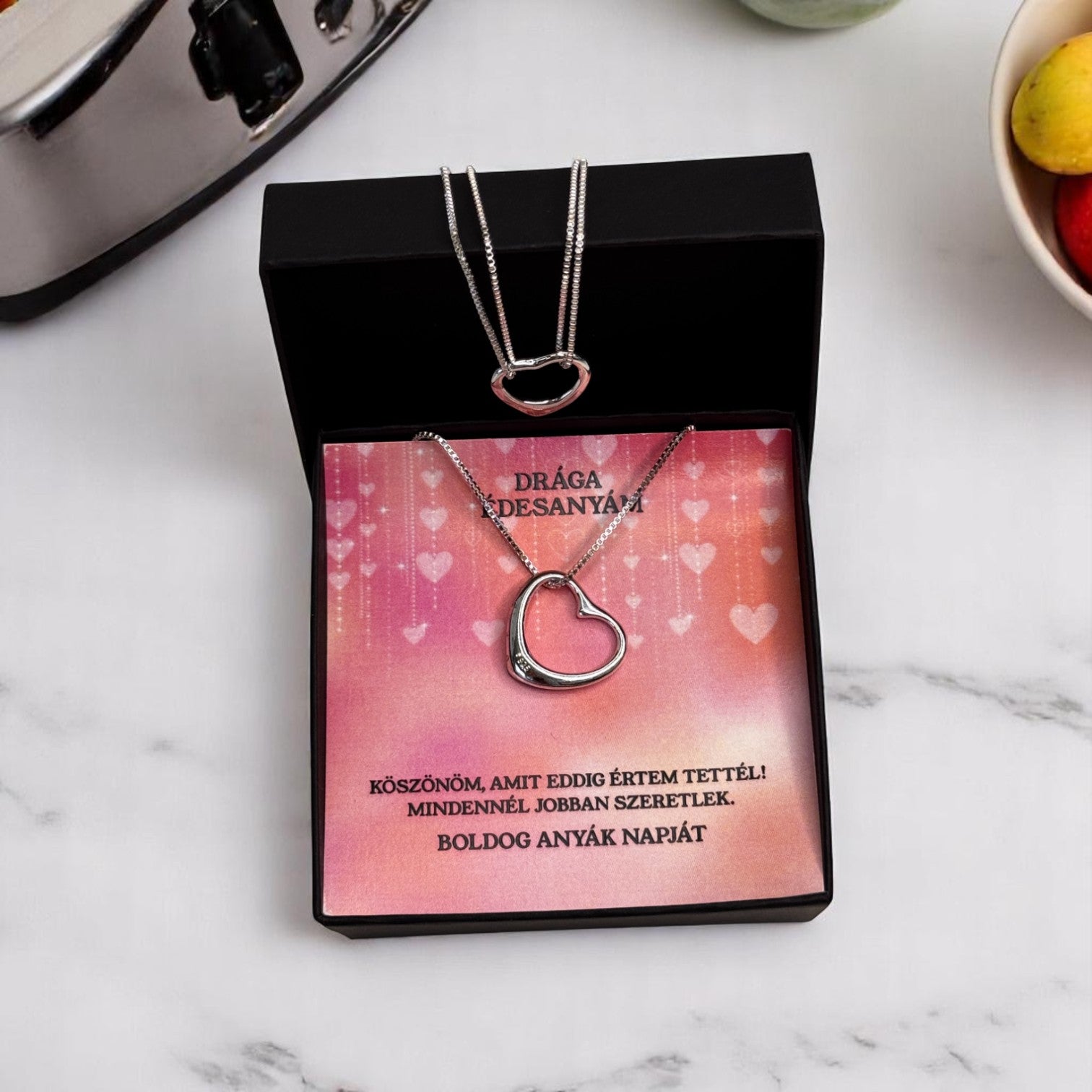 Drága Édesanyám - Köszönöm amit eddig értem tettél - A17-Z11 - karkötő és nyaklánc egyben 😍