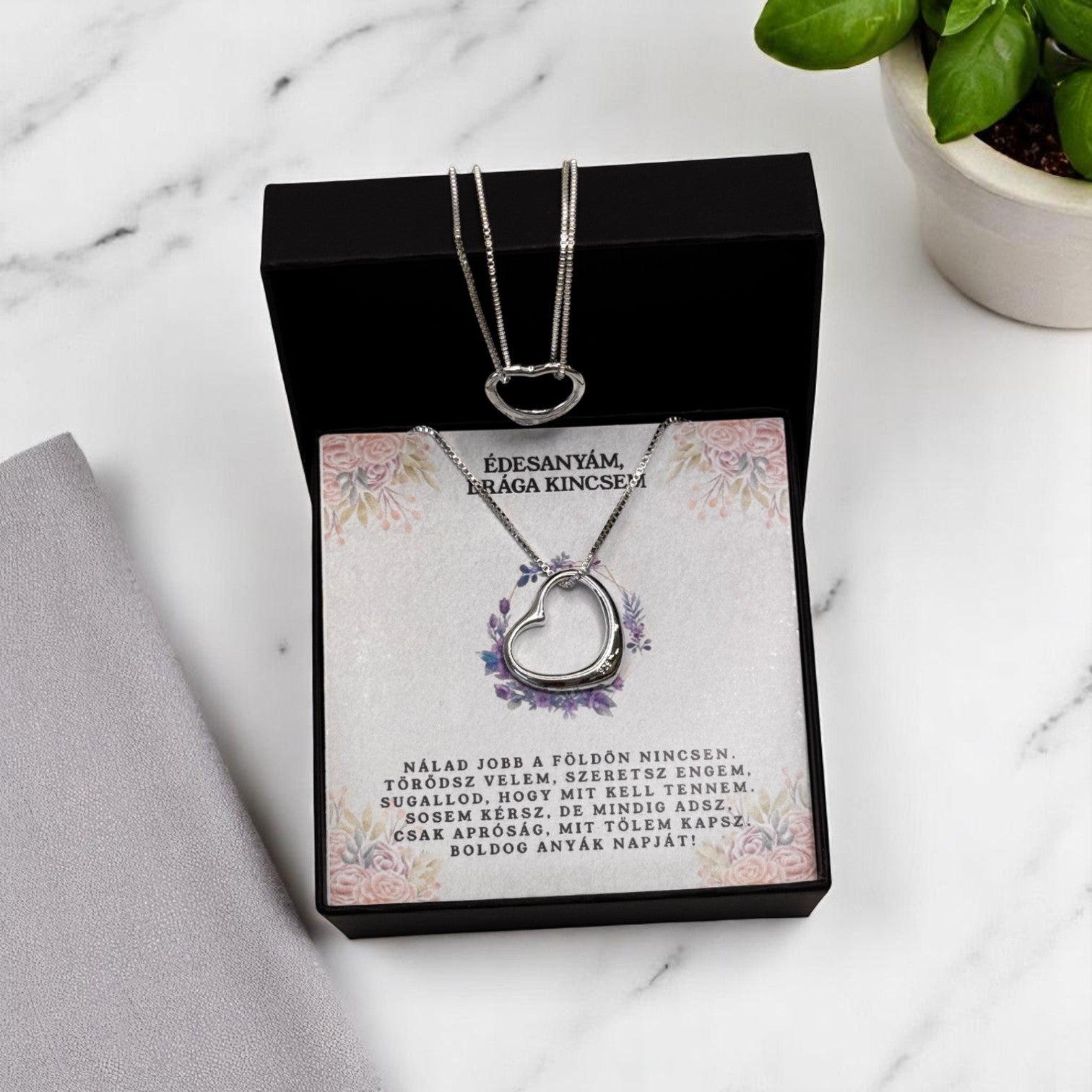 Édesanyám, drága kincsem - Boldog Anyáknapját - A18-Z12 - karkötő és nyaklánc egyben 😍