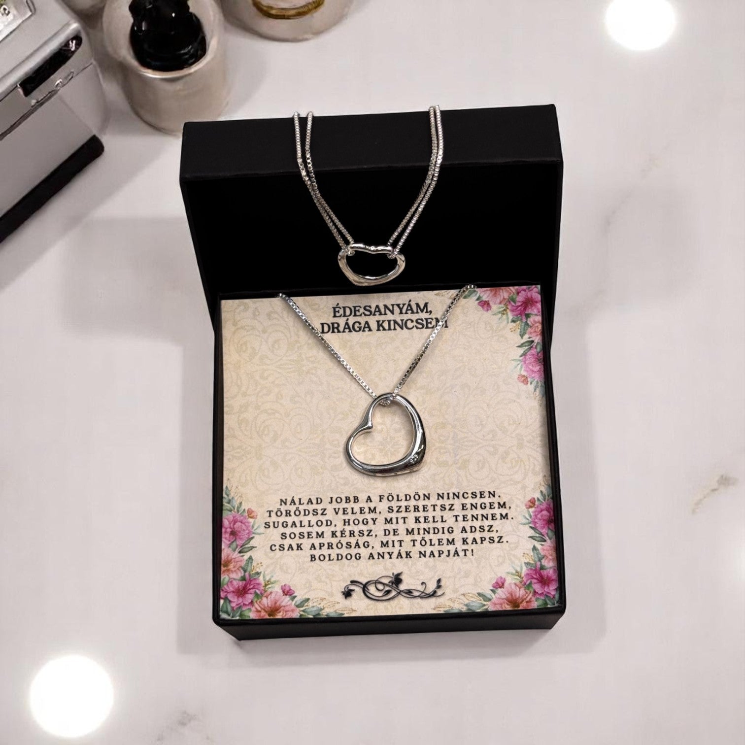 Édesanyám, drága kincsem - Nálad jobb a földön nincsen - A19-Z13 - karkötő és nyaklánc egyben 😍