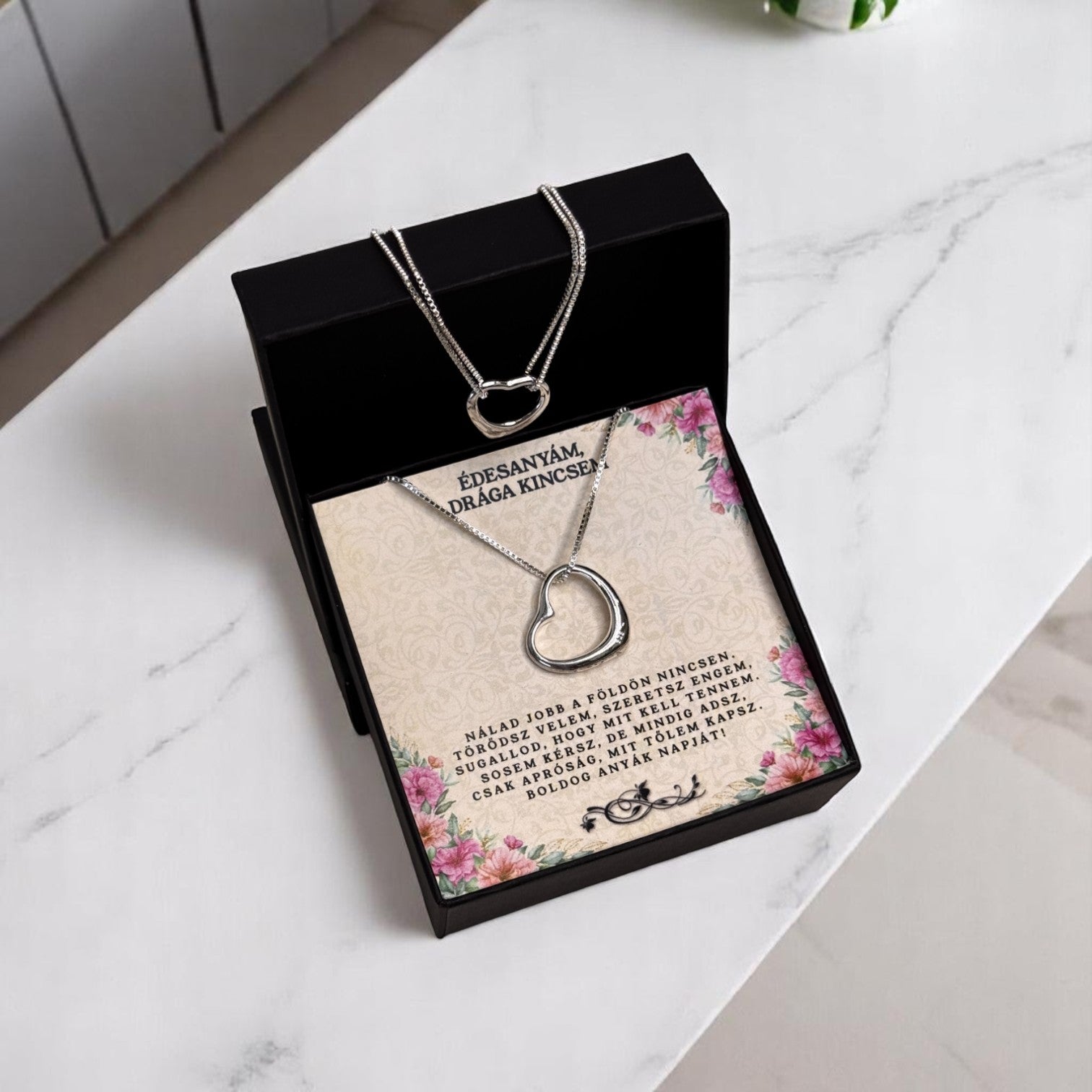 Édesanyám, drága kincsem - Nálad jobb a földön nincsen - A19-Z13 - karkötő és nyaklánc egyben 😍