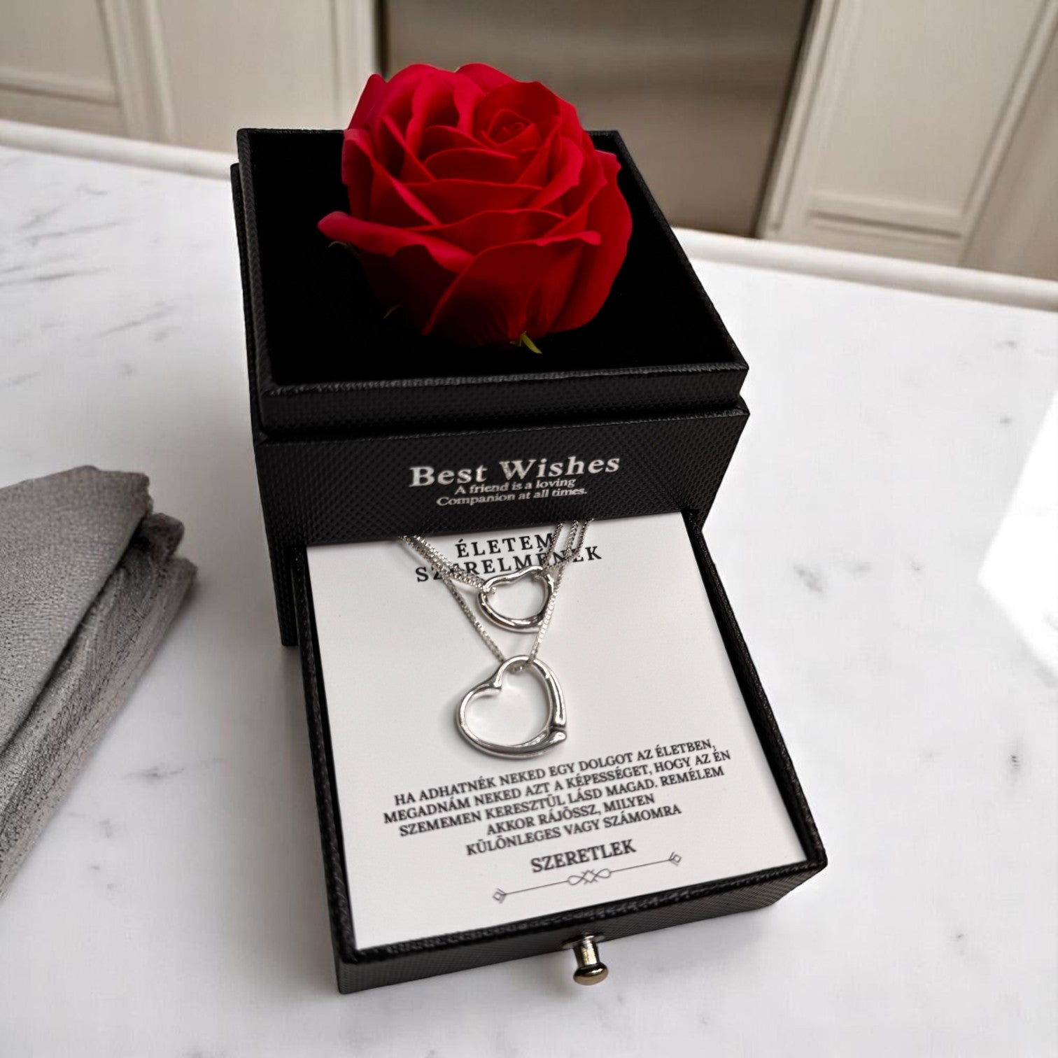 Örökké a szívemben – dupla ajándék 1 áráért – A50-Z05 – karkötő és nyaklánc egyben 😍