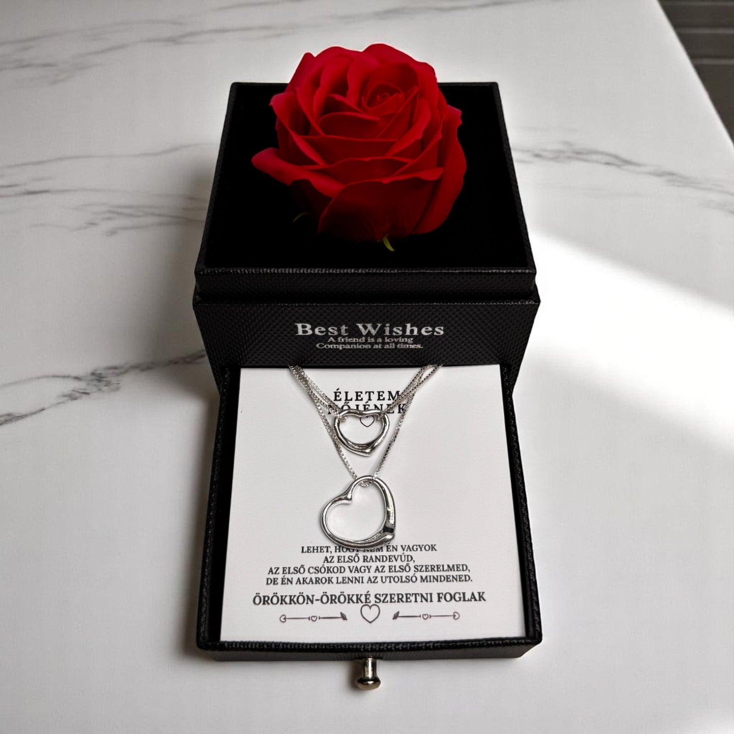 Szeretlek, és ezt így mondom el – dupla ajándék 1 áráért – A51-Z06 – rózsás díszdobozban 💌