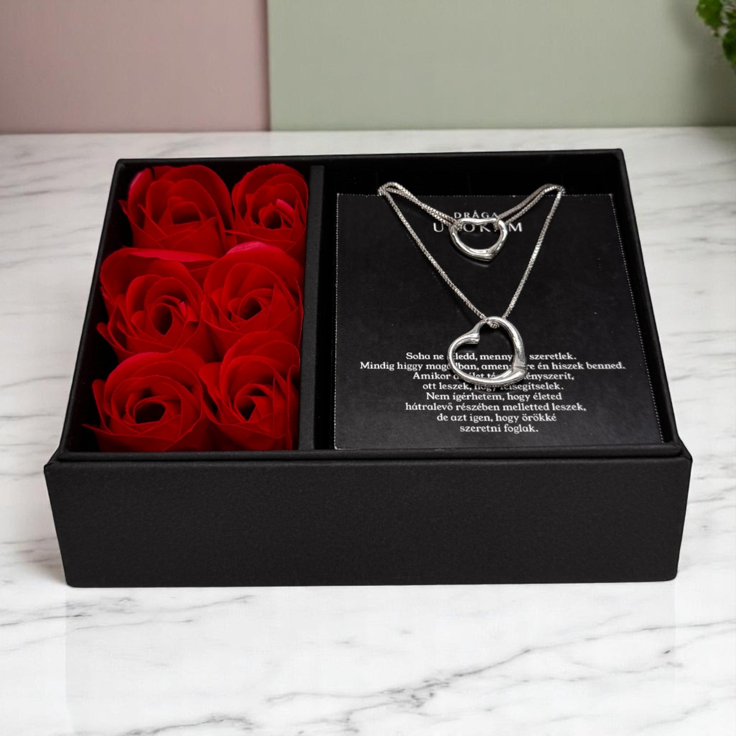 Drága Unokámnak – két ajándék egy áráért – A53-Z28 – nyaklánc és karkötő díszdobozban 😍
