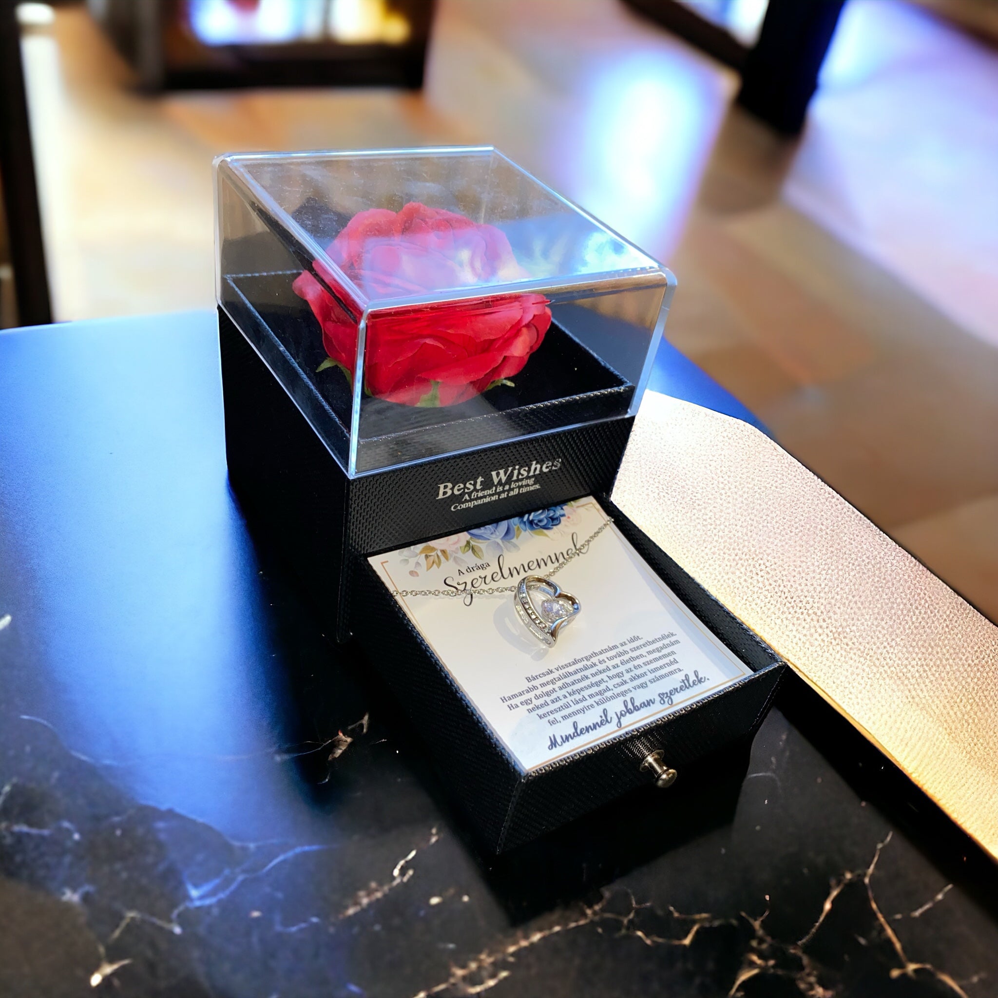 A drága szerelmemnek - Mindennél jobban szeretlek- A16-Z10 - (fehérarany bevonattal)