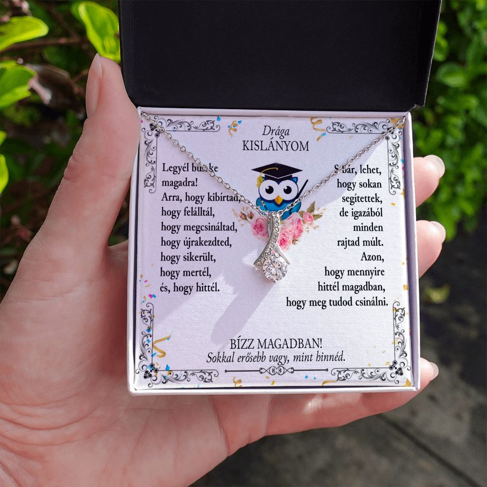 Drága Kislányom - Ballagási Nyaklánc - A12 - egyedinyaklanc.hu