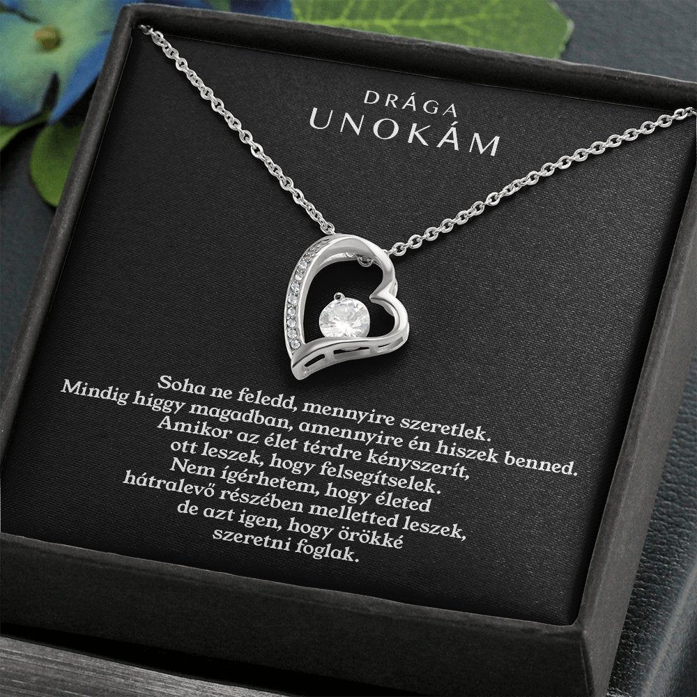 Drága Unokám - Örökké Szeretni Foglak - Nyaklánc - egyedinyaklanc.hu