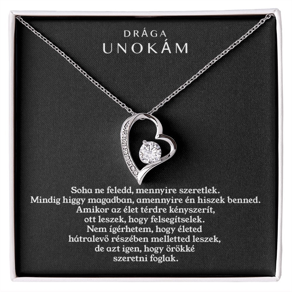 Drága Unokám - Örökké Szeretni Foglak - Nyaklánc - egyedinyaklanc.hu