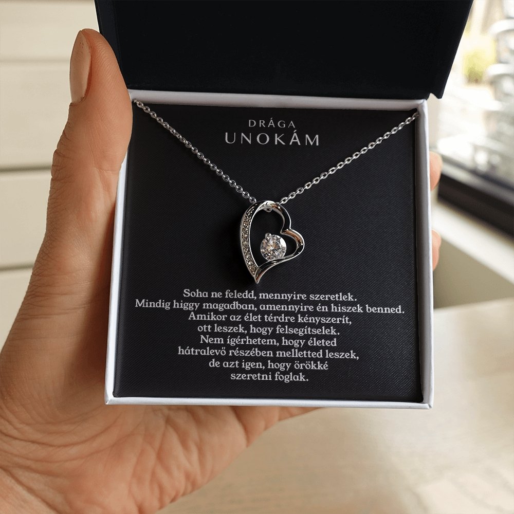 Drága Unokám - Örökké Szeretni Foglak - Nyaklánc - egyedinyaklanc.hu