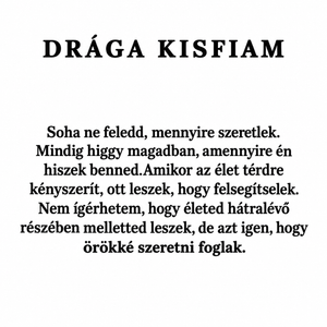 Bőr KARKÖTŐ ❤ - Drága Kisfiam - 0-KLB-Z17 - Soha ne feledd, mennyire szeretlek