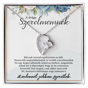 A drága szerelmemnek - Mindennél jobban szeretlek- 1-S1H-Z10 - (fehérarany bevonattal)