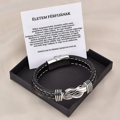 Bőr KARKÖTŐ❤ - ÉLETEM FÉRFIJÁNAK - A33-Z15