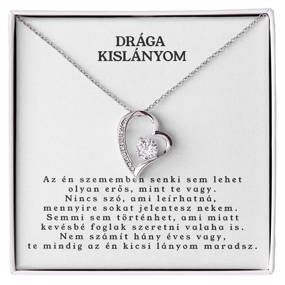 Drága Kislányon - Mindennél többet jelentesz nekem❤ - egyedinyaklanc.hu