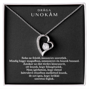 Drága Unokám - Örökké Szeretni Foglak - Nyaklánc - egyedinyaklanc.hu