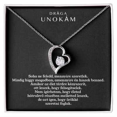 Drága Unokám - Örökké Szeretni Foglak - Nyaklánc - egyedinyaklanc.hu